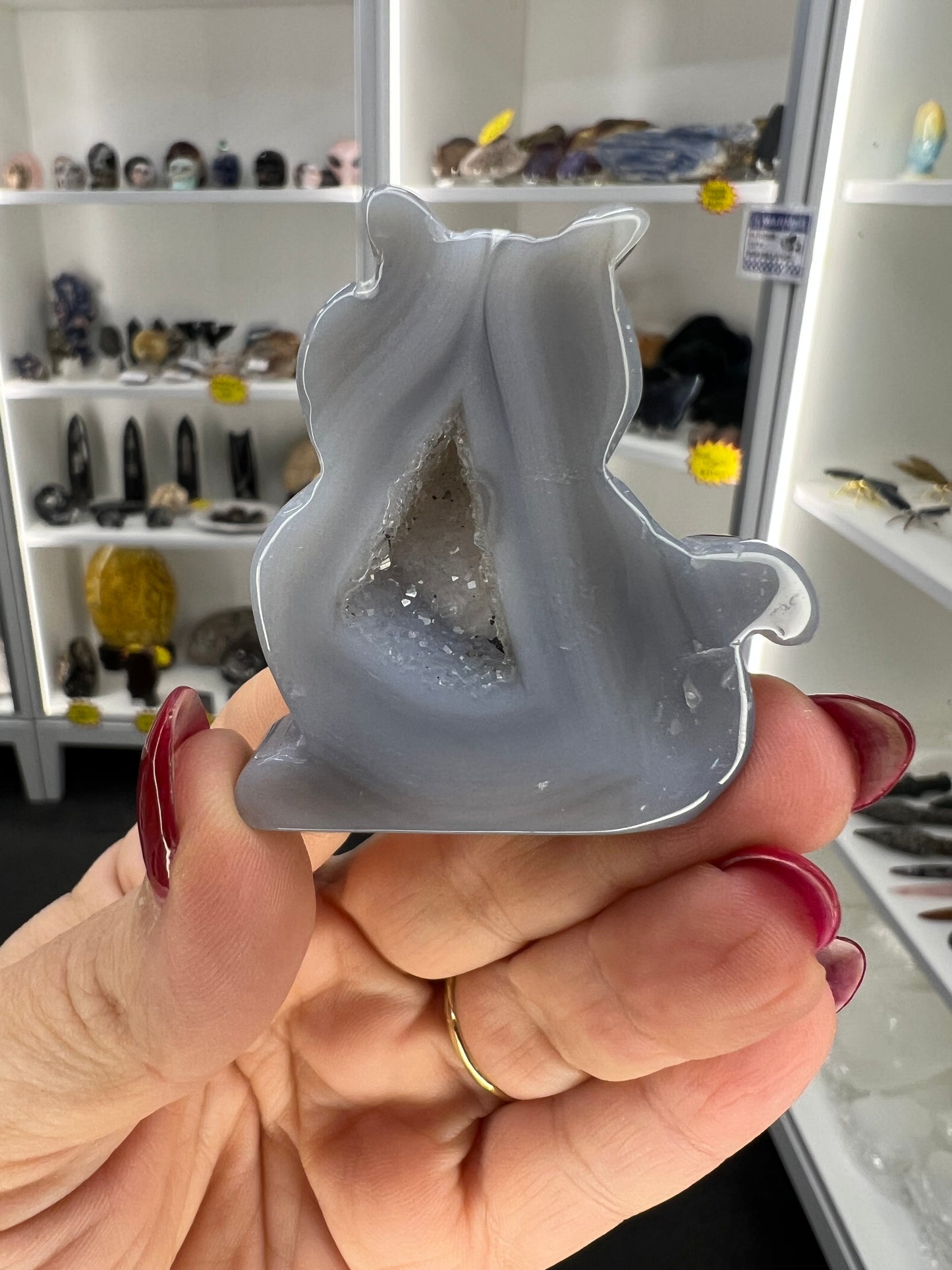 Druzy Agate Cat