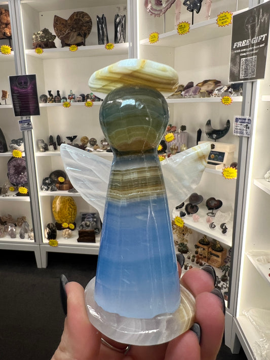 Blue Onyx Angel (Dyed)