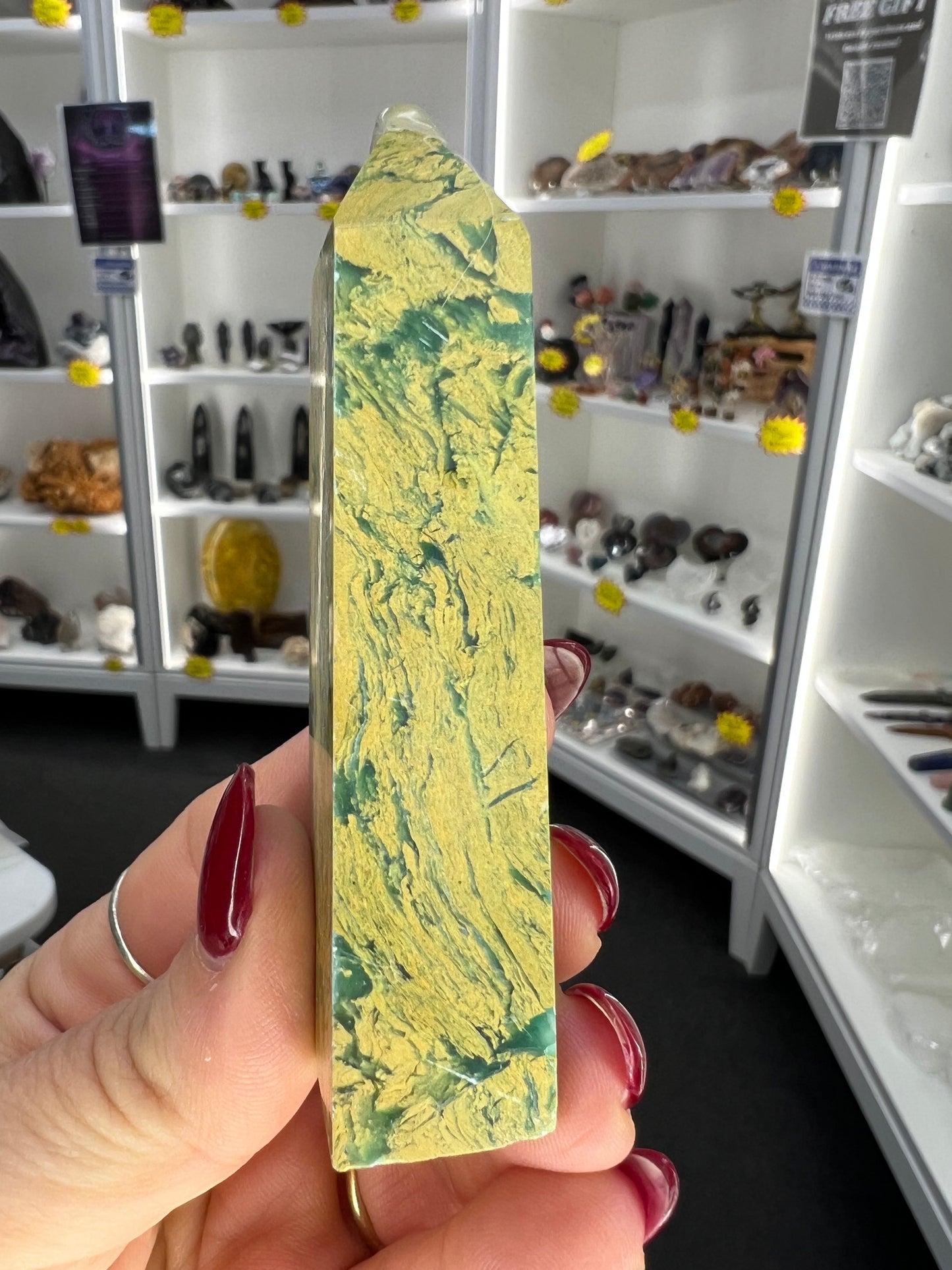 Yellow Unakite Tower