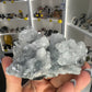 Apophyllite on Blue Chalcedony