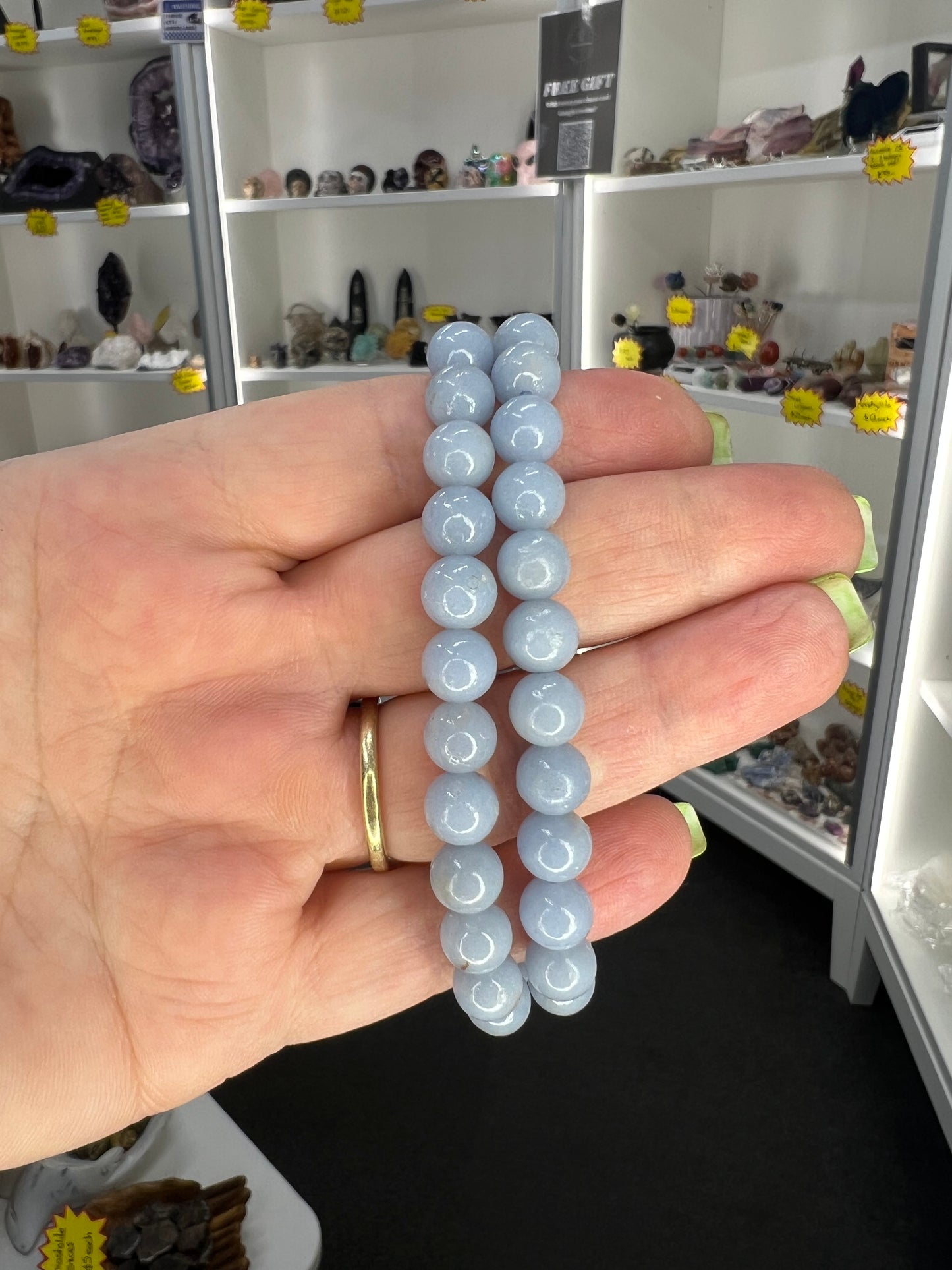 Angelite 8mm Bracelet