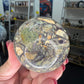 Fluorite Root Indian Carved Sphere on Stand
