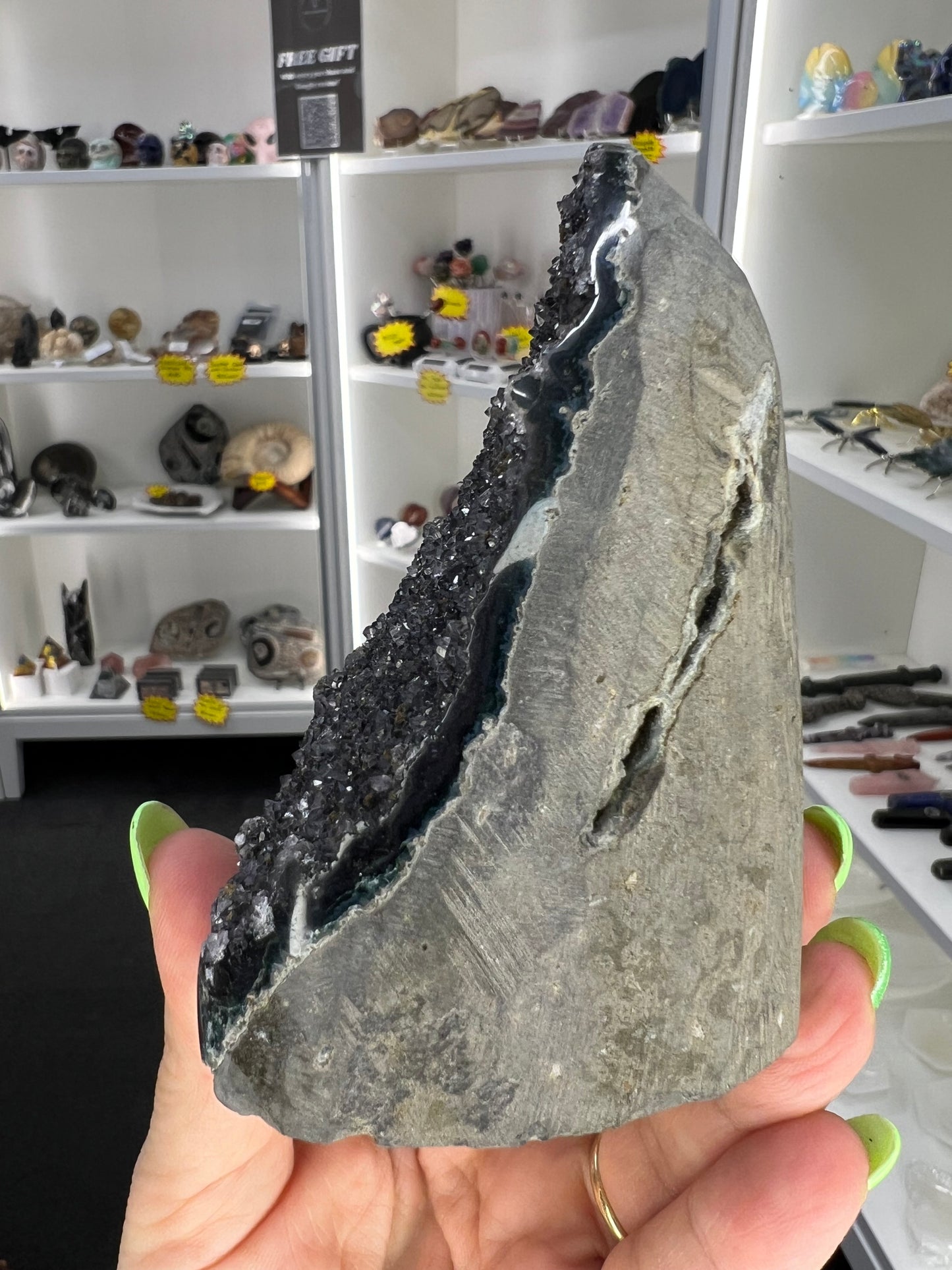 Black Amethyst Cluster