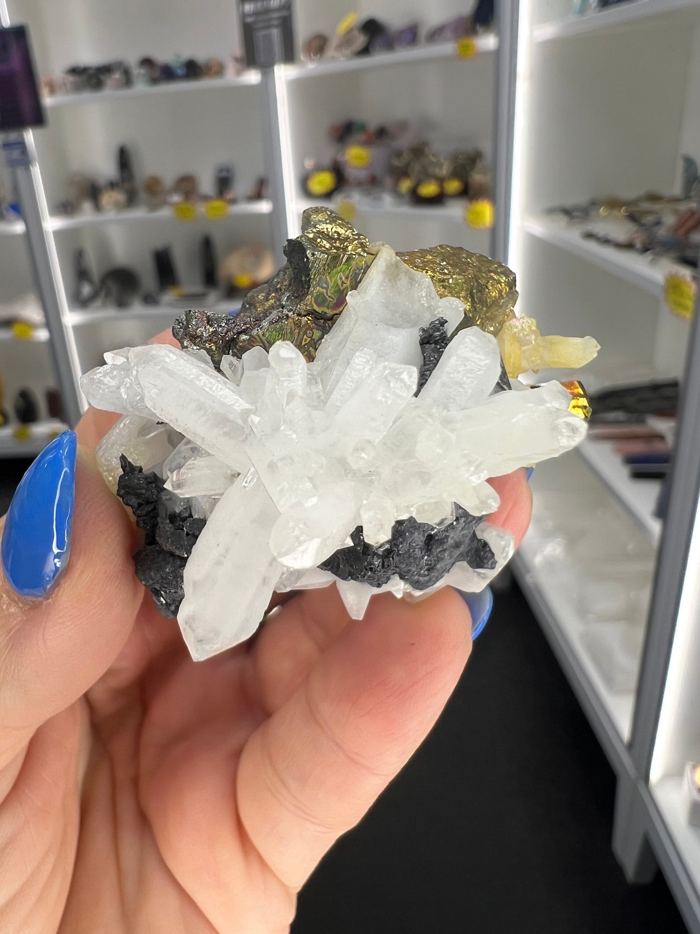 Clear Quartz / Pyrite Raw Specimen