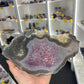 Amethyst / Agate Slab on Stand