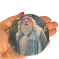 Agate Slice with Dumbledore Print on Golden Stand (Harry Potter)