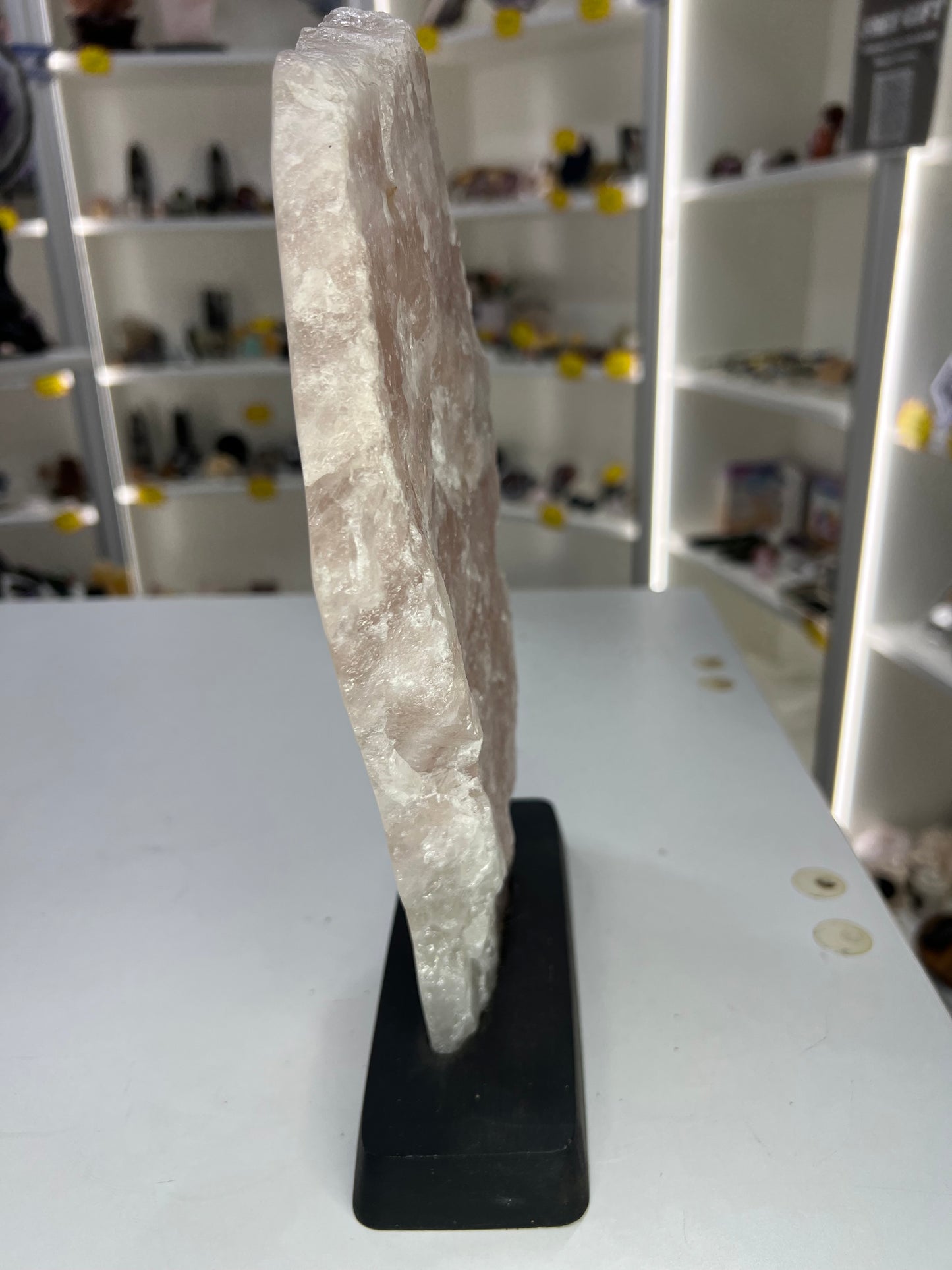 Rose Quartz Slab on Base