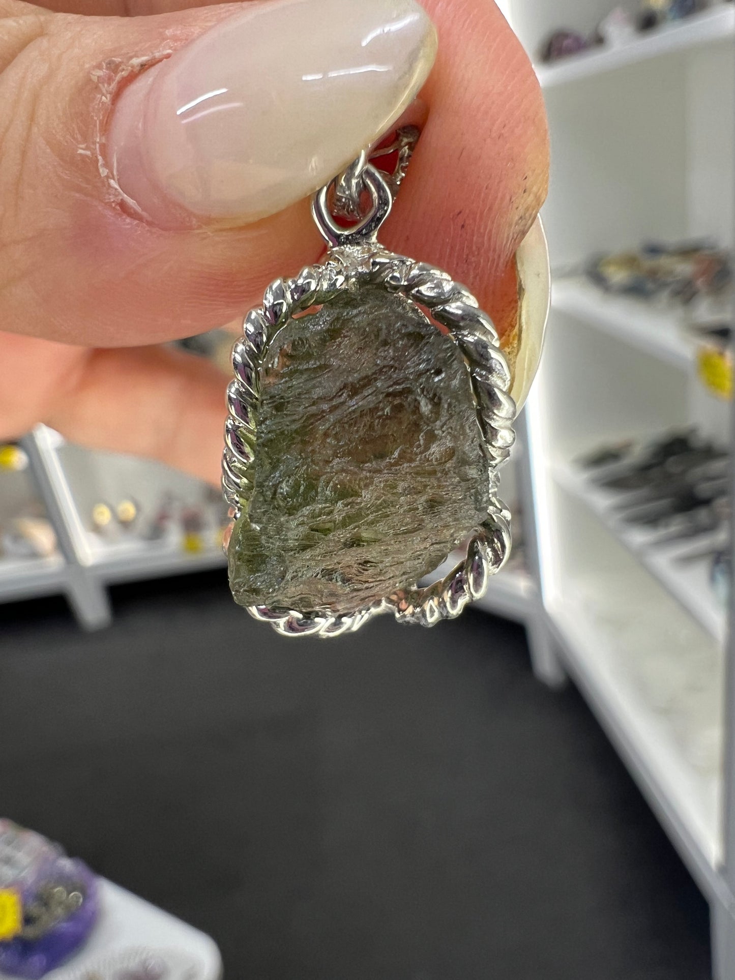 Moldavite Pendant