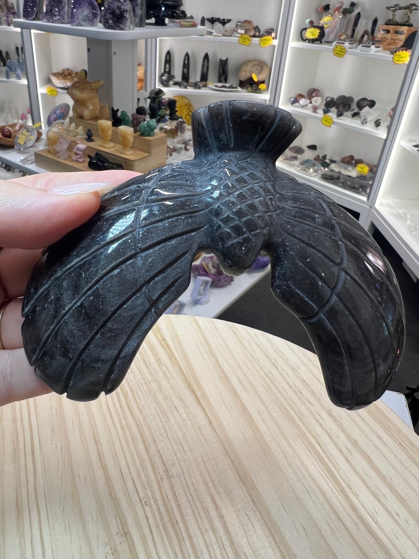 Silver Sheen Obsidian Eagle