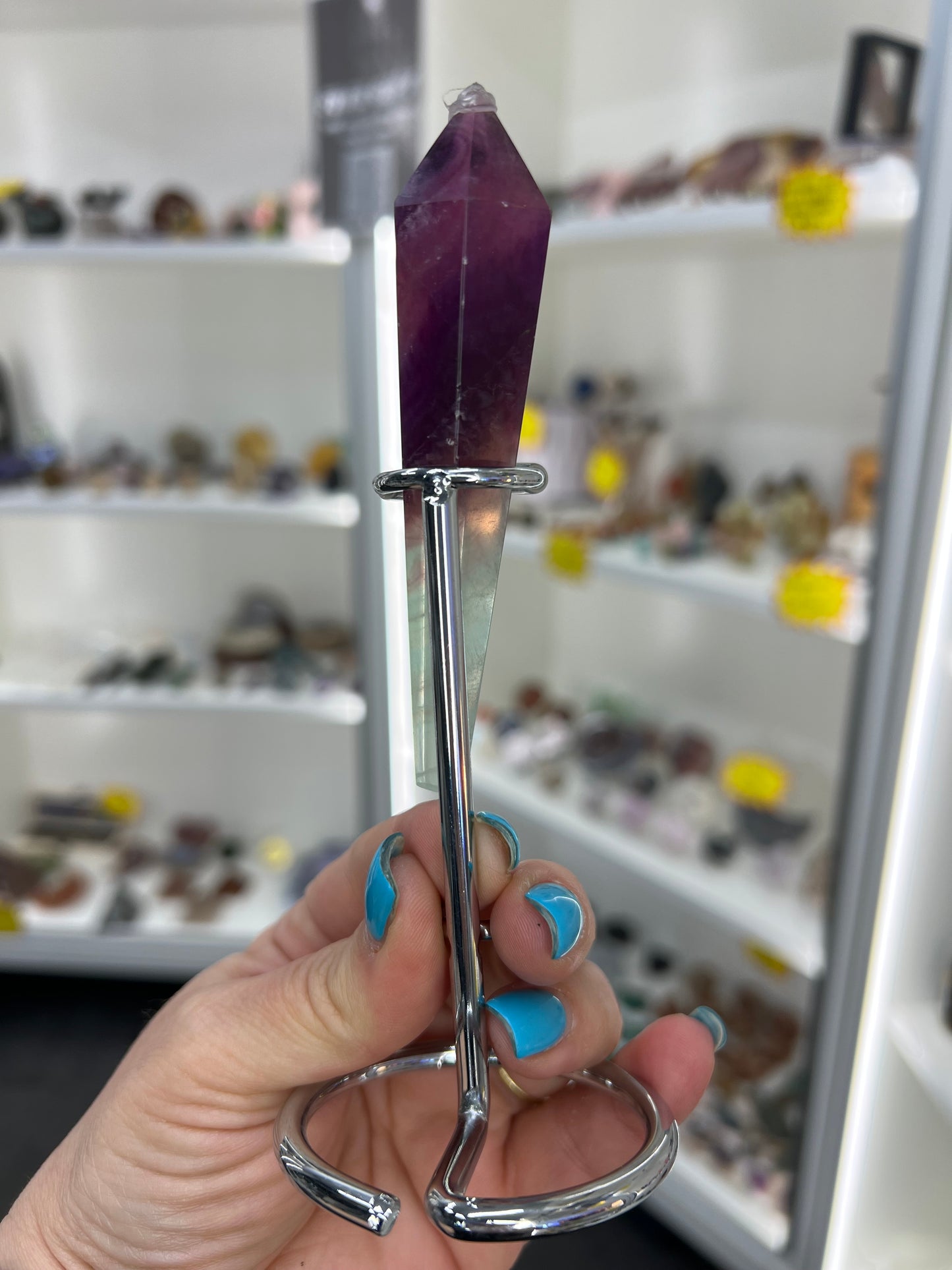 Fluorite Wand with Stand