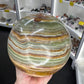 Green Onyx Sphere with Stand