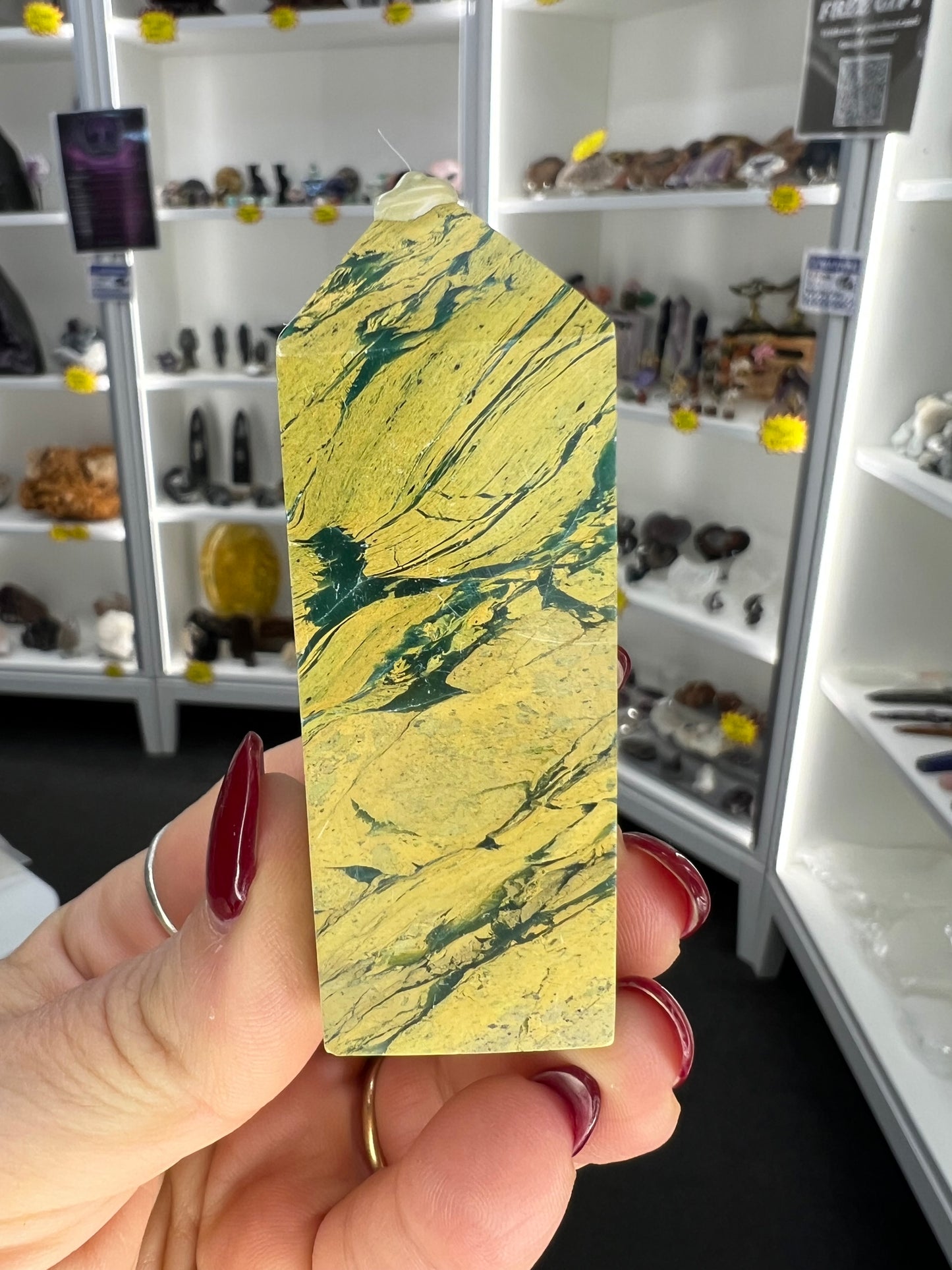 Yellow Unakite Tower