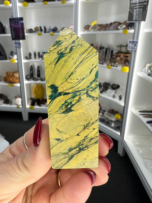 Yellow Unakite Tower