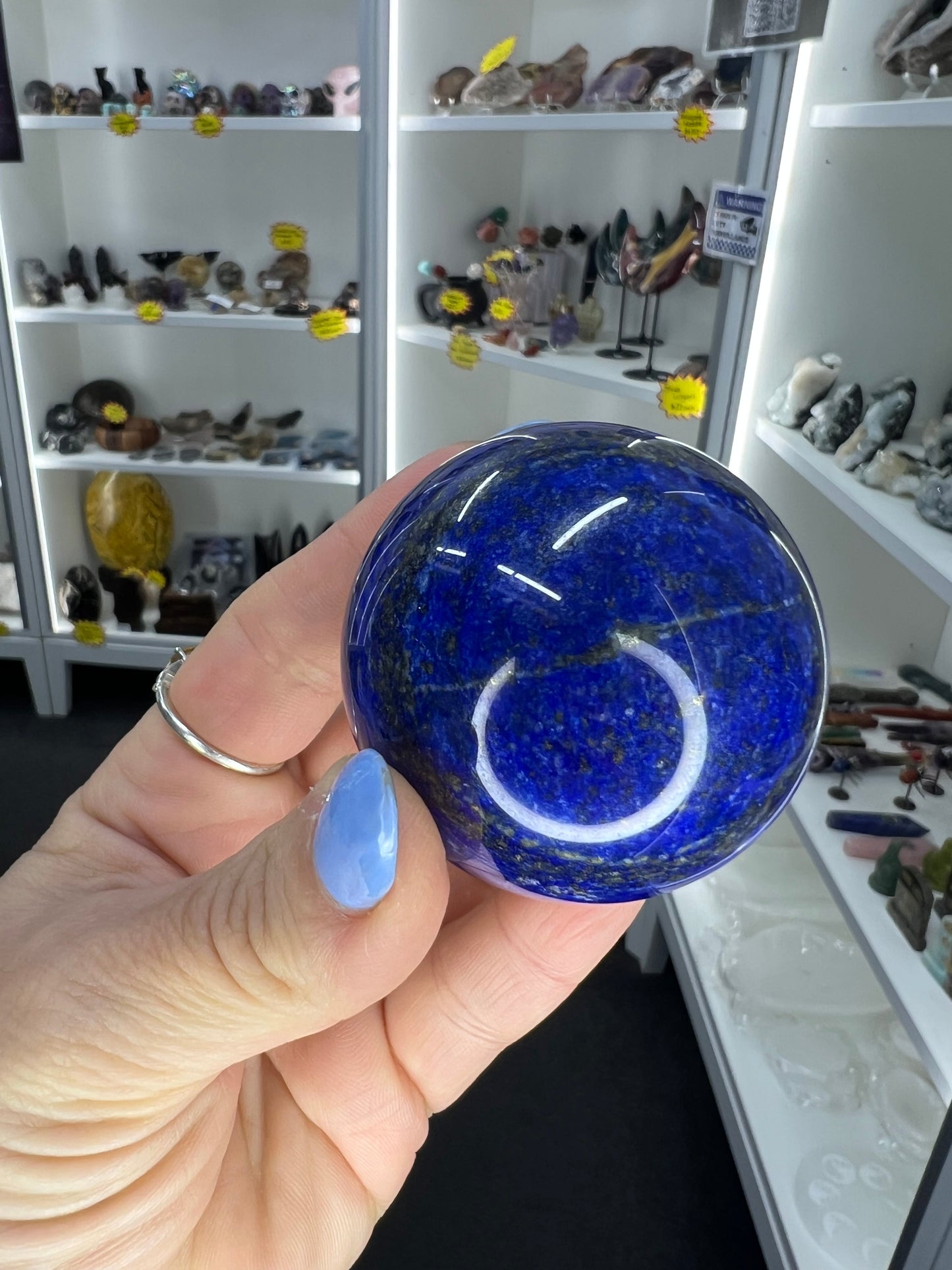 Lapis Lazuli Sphere on Stand