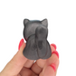 Black Obsidian Cat Carving