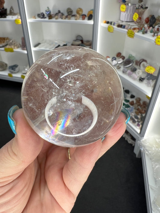 Clear Quartz Sphere with Stand