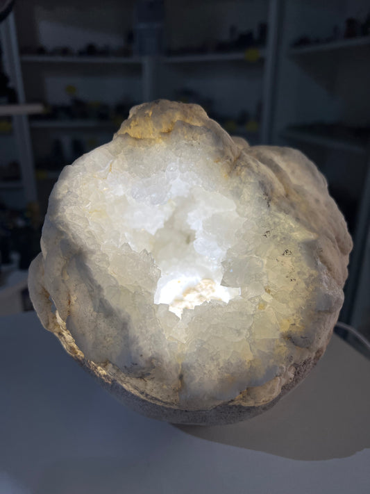 Quartz Geode Lamp
