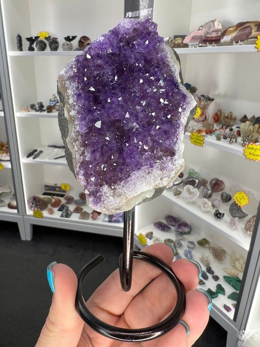 Amethyst Cluster on Stand