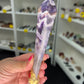 Chevron / Dream Amethyst with Rose Quartz Wand
