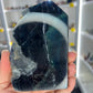 Black Fluorite Tower/Slab (UV Reactive)