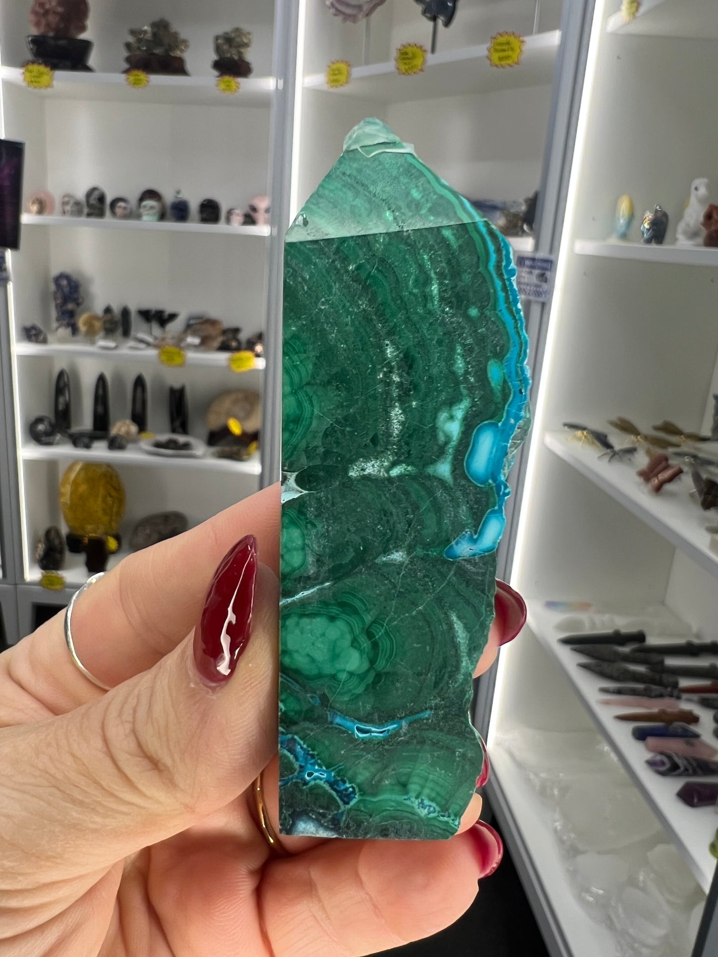 Malachite x Chrysocolla Point