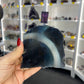 Black Fluorite Slab (UV reactive)