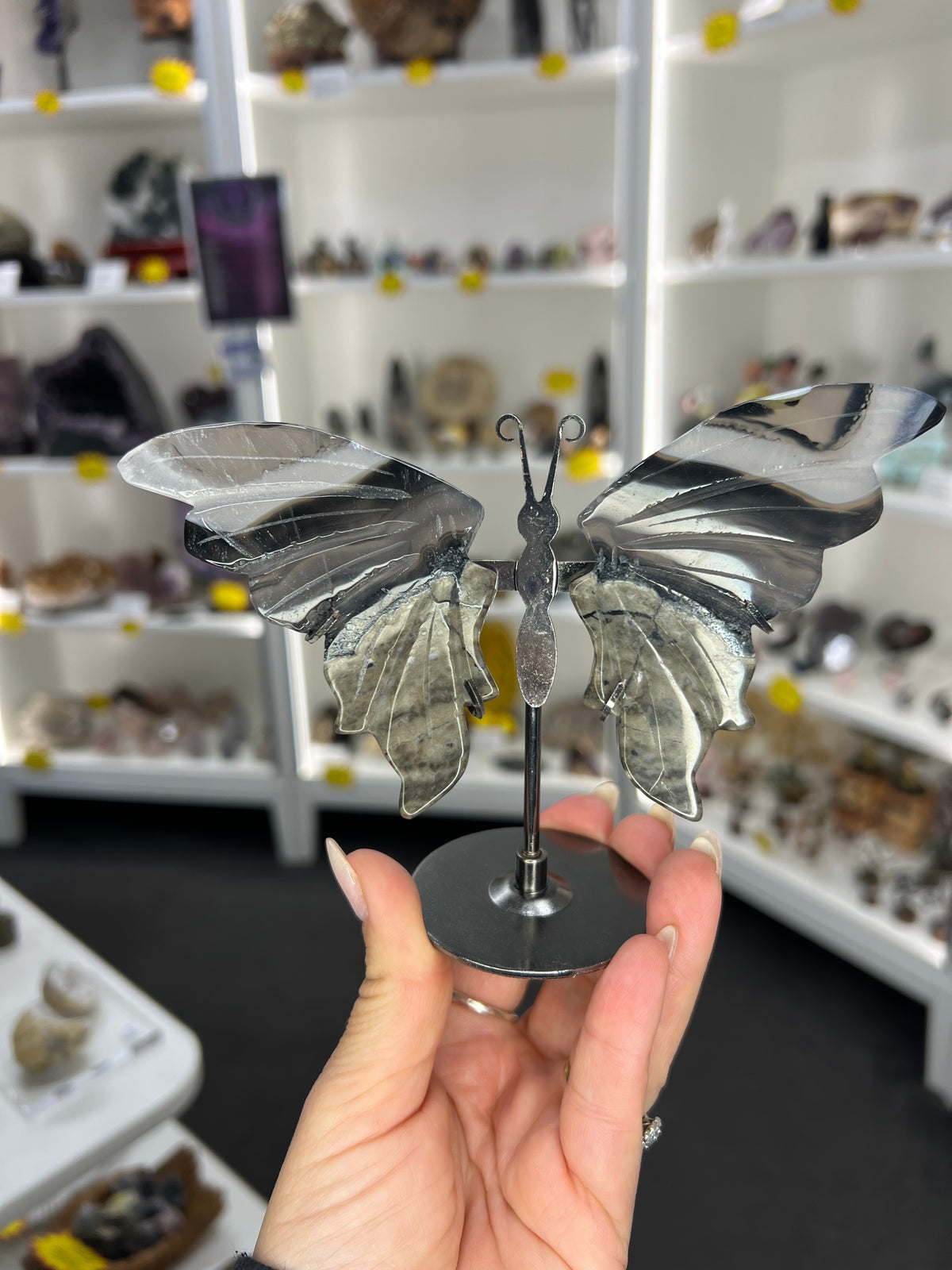 Volcano Agate Butterfly (UV Reactive)