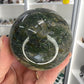 Moss Agate Sphere with Stand