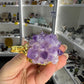Amethyst Cluster on Gold Elephant