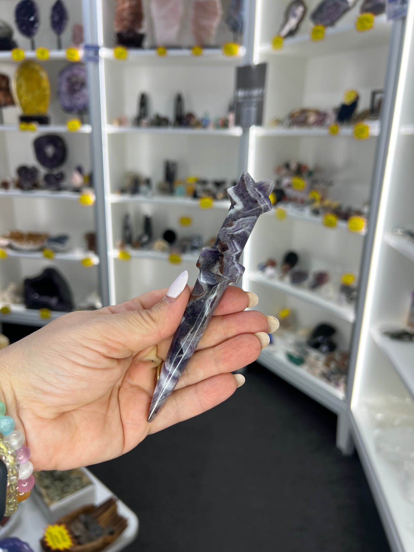 Chevron / Dream Amethyst Dagger