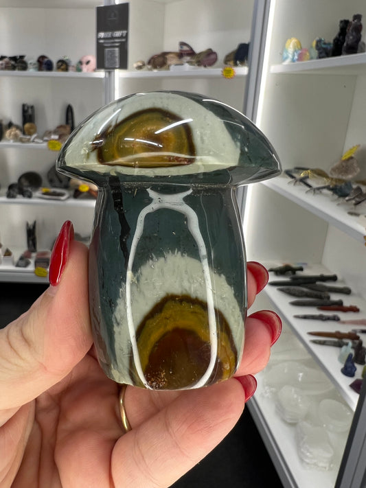 Polychrome Jasper Mushroom