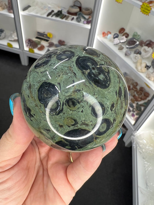 Kambaba Jasper Sphere with Stand