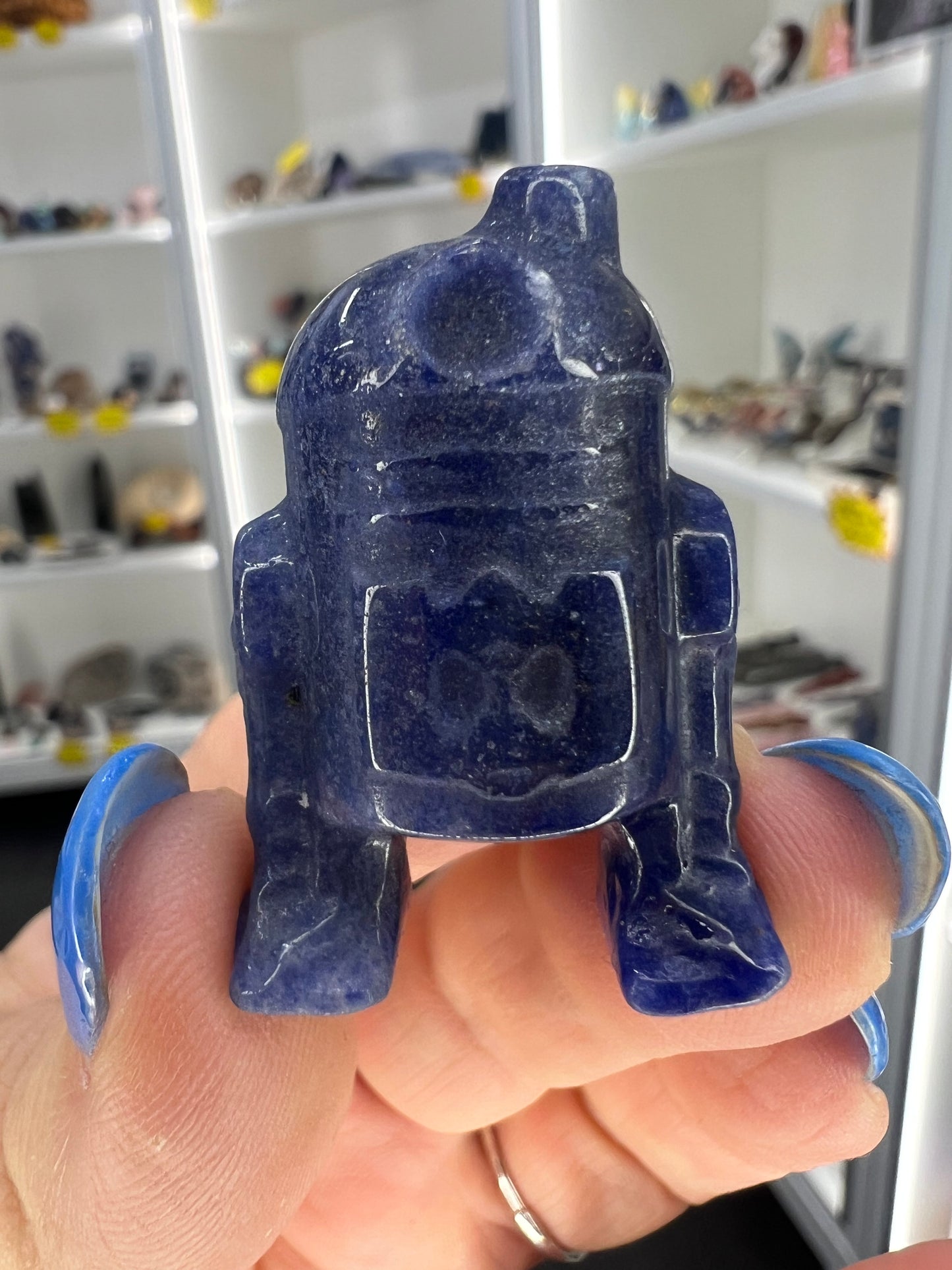 Blue Aventurine Character Carving