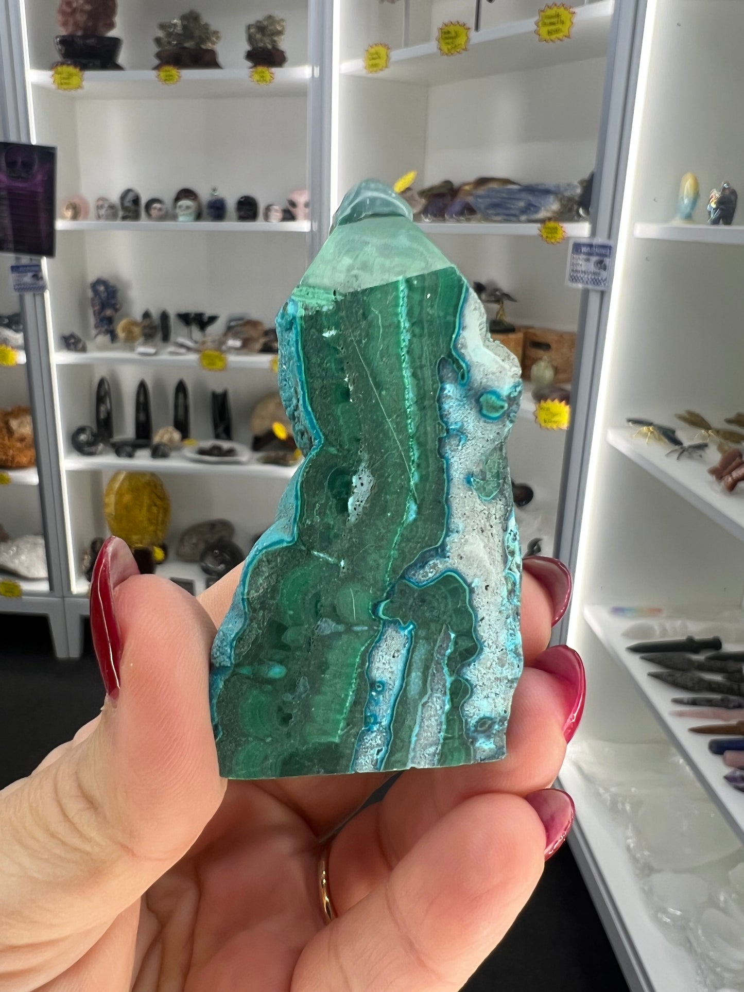 Malachite x Chrysocolla Point