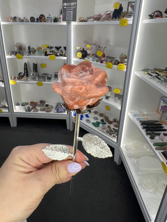 Pink Agate Forever Rose