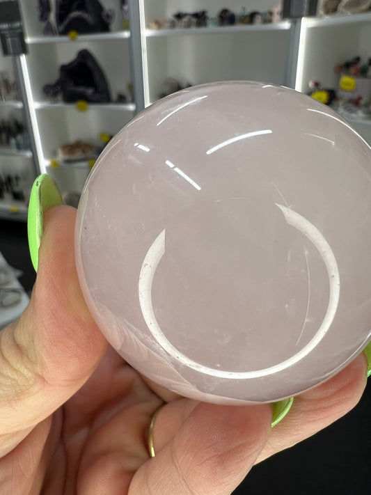 Rose Quartz Sphere on Stand