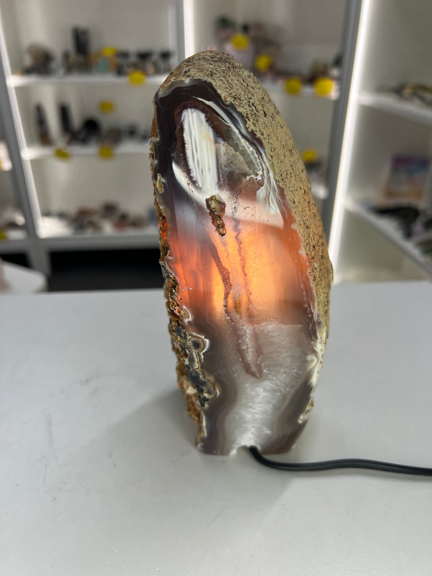 Agate Crystal Lamp