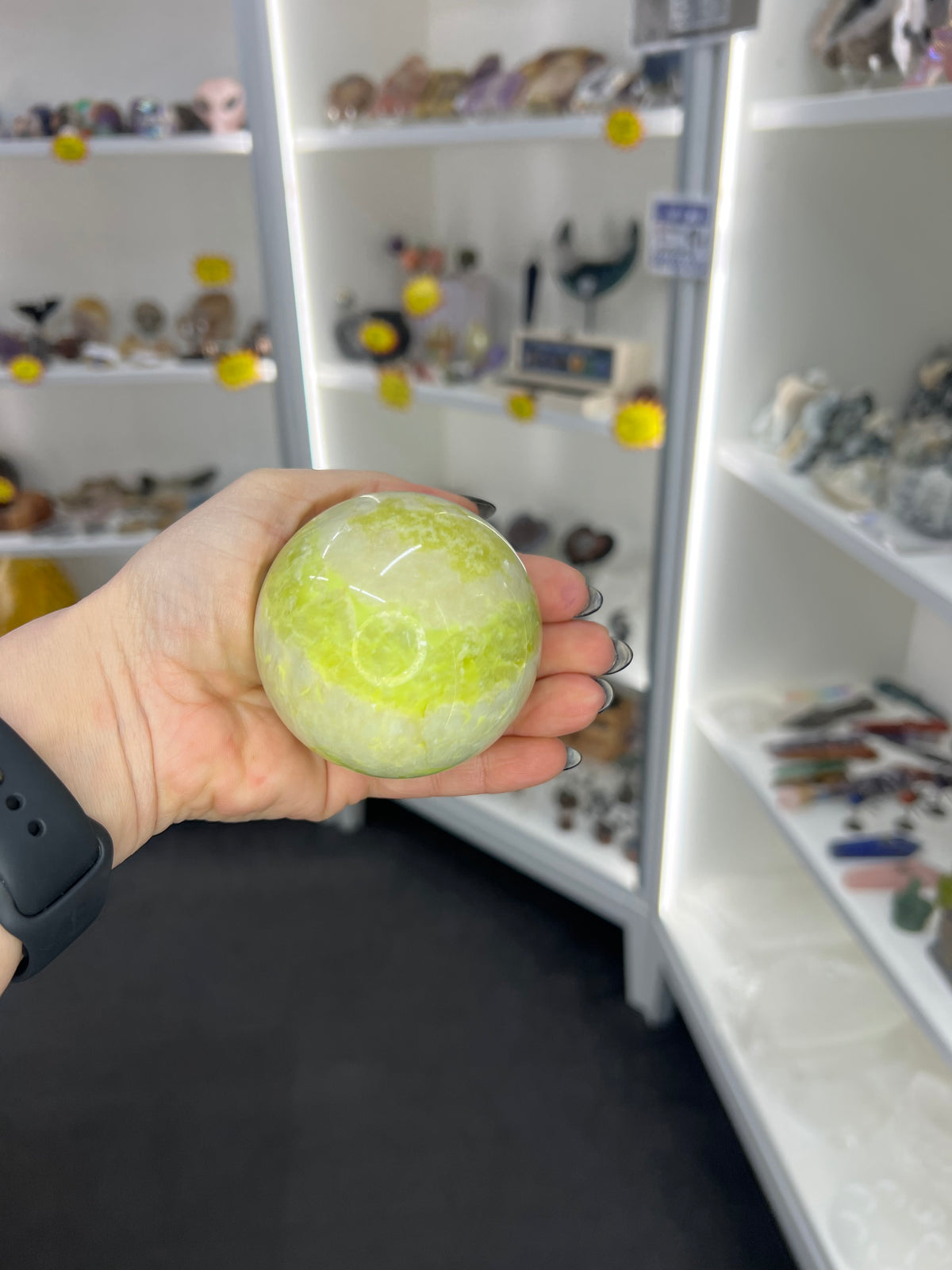 Xiu Jade Sphere on Stand