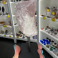 Rose Quartz Rough on Stand