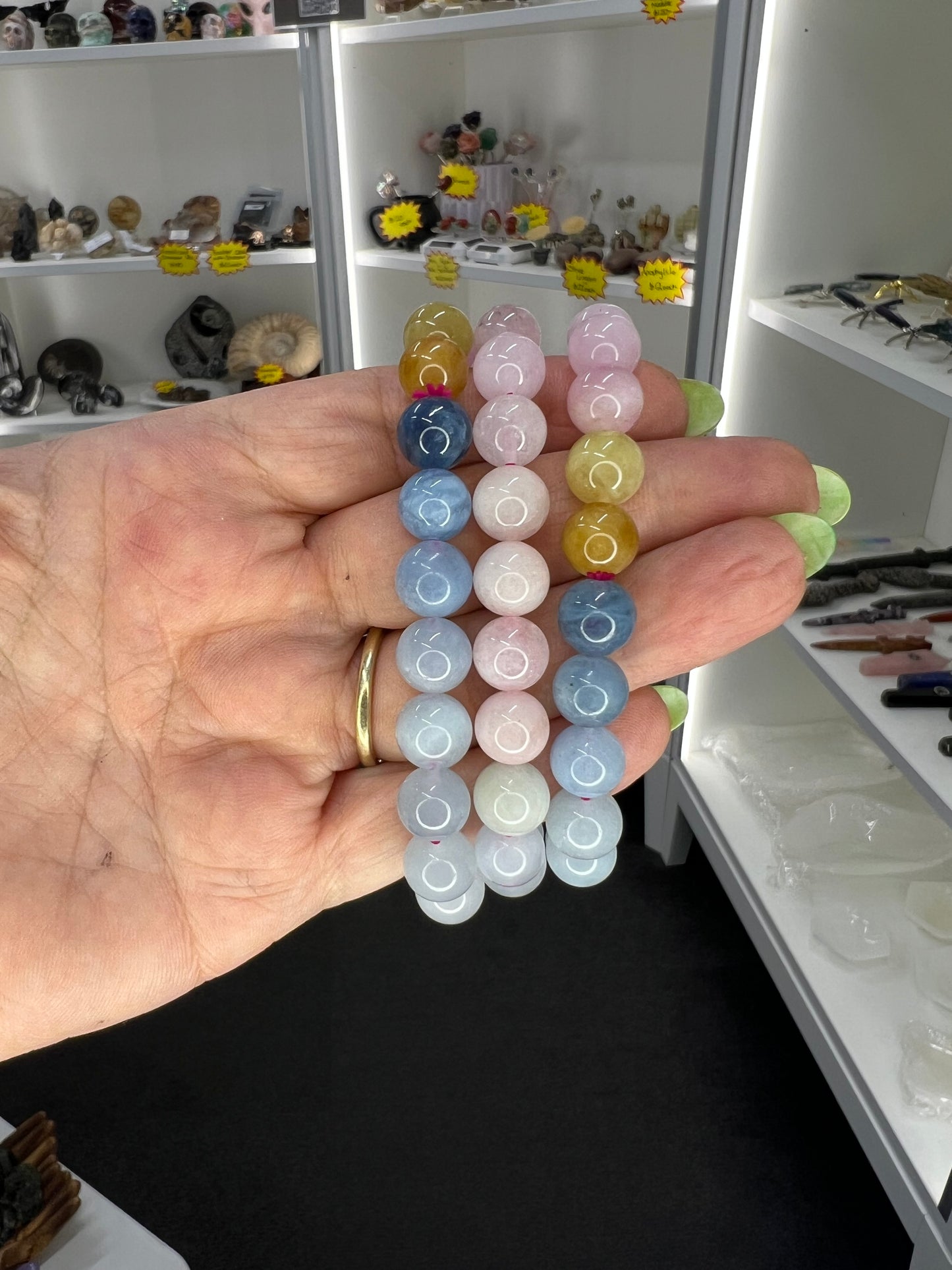 Morganite 8mm Bracelet