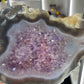 Amethyst / Agate Slab on Stand