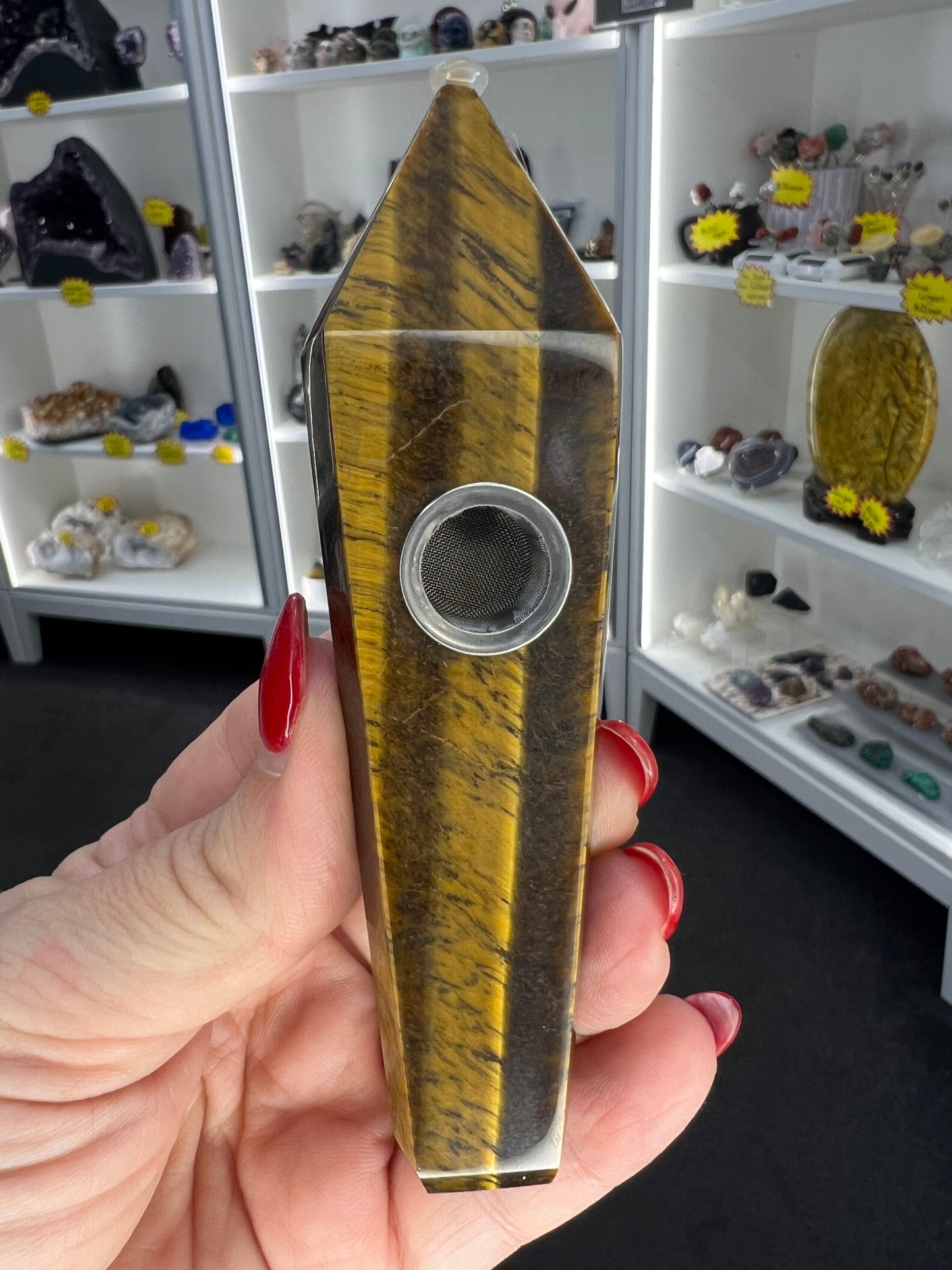 Tigers Eye Pipe