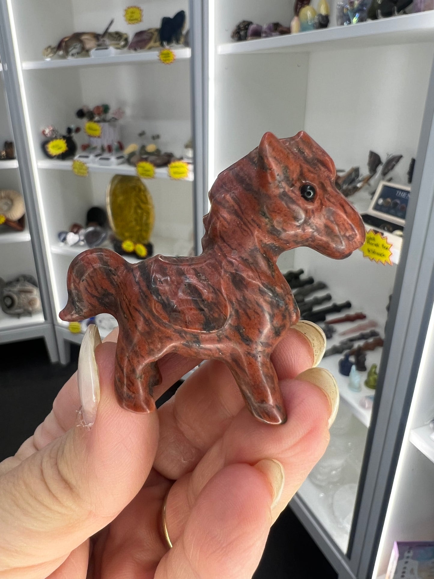 Mahogany Obsidian Horse