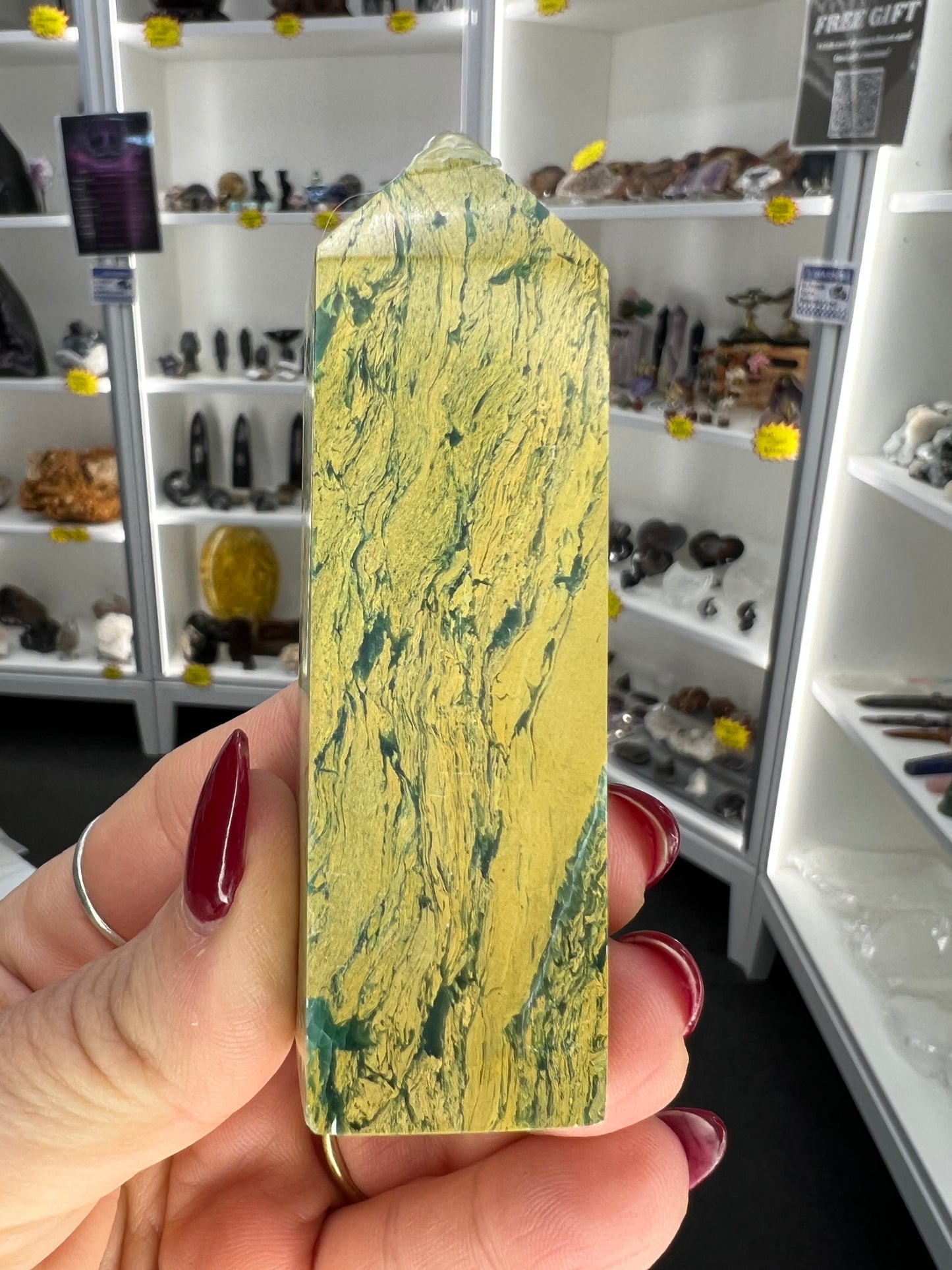 Yellow Unakite Tower
