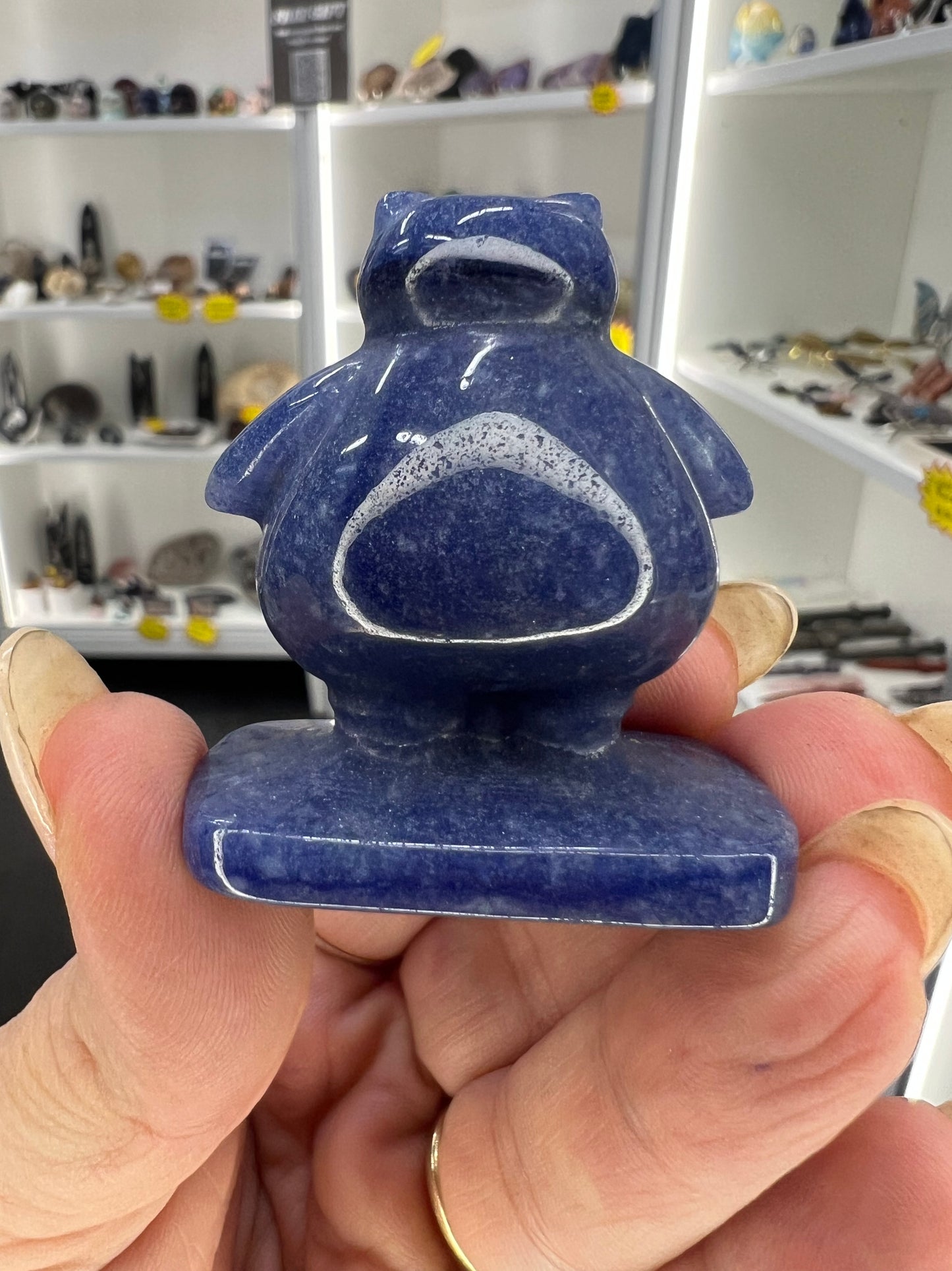 Blue Aventurine Character Carving