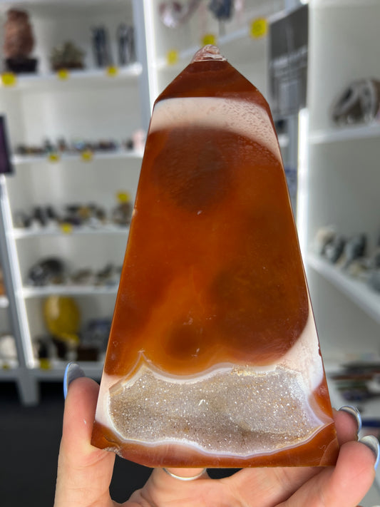 Druzy Carnelian Freeform
