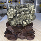 Pyrite Specimen on Custom Stand