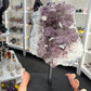 Amethyst Cluster Specimen on Stand