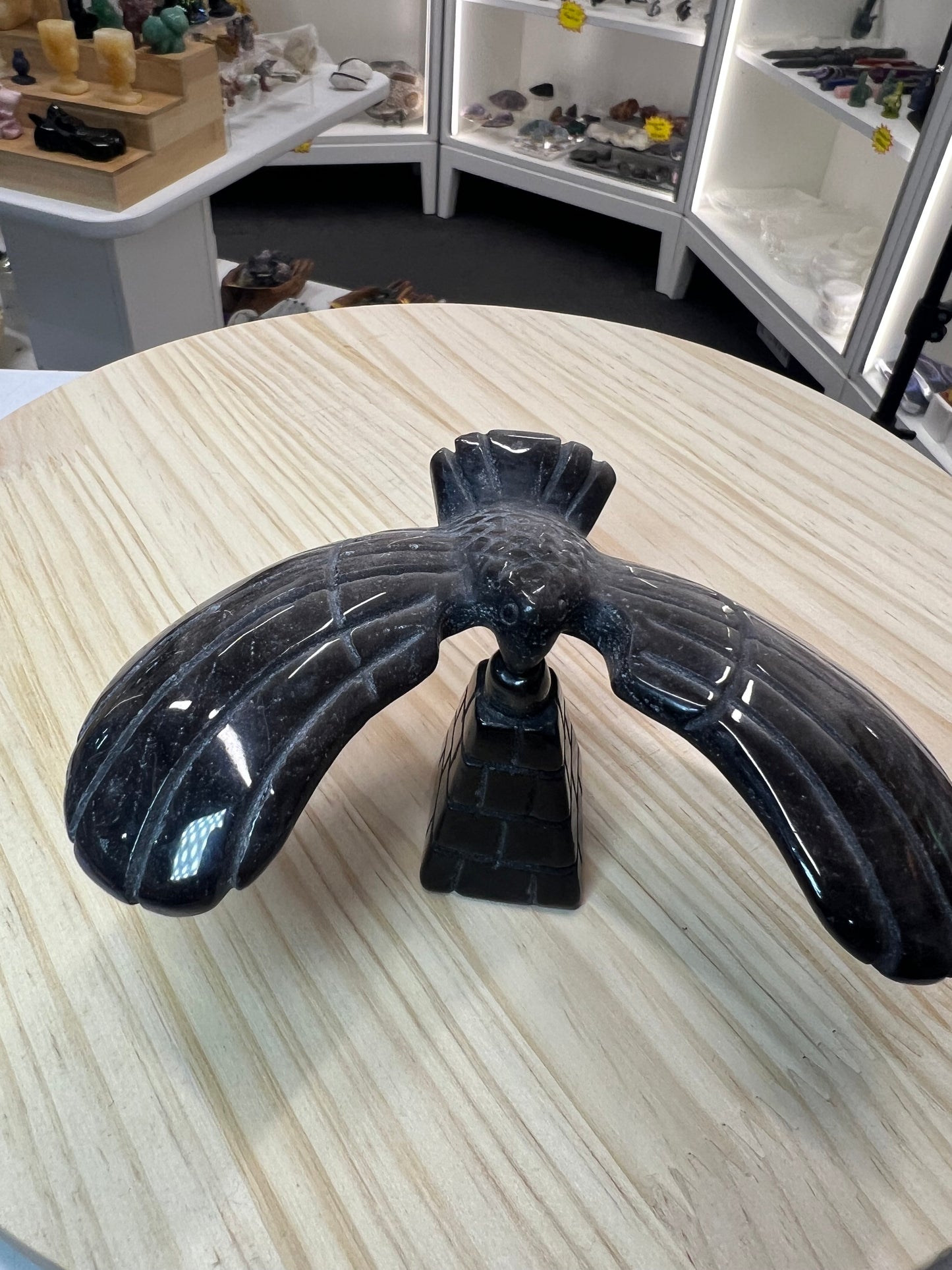 Silver Sheen Obsidian Eagle