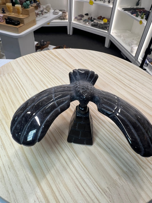 Silver Sheen Obsidian Eagle
